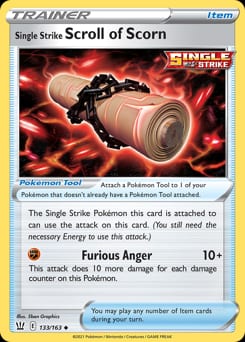 Battle Styles Single Strike Scroll of Scorn #133 card