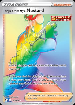 Battle Styles Single Strike Style Mustard #177 card