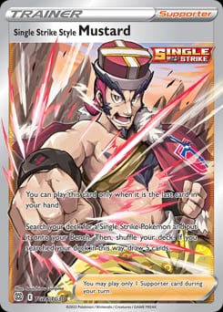 2022 Brilliant Stars Trainer Gallery Single Strike Style Mustard #TG28 card