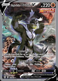 2021 Battle Styles Single Strike Urshifu V #151 card