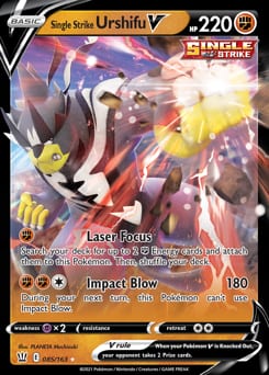 2021 Battle Styles Single Strike Urshifu V #85 card