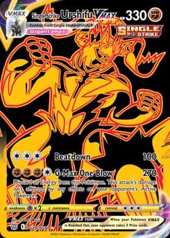 2022 Brilliant Stars Trainer Gallery Single Strike Urshifu VMAX #TG29 card