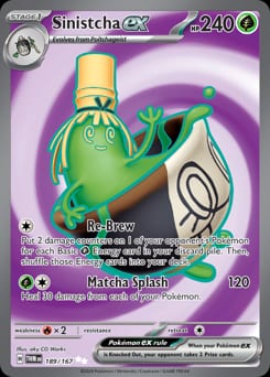 Twilight Masquerade Sinistcha ex #189 card