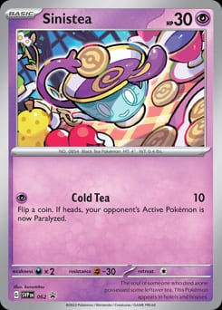 Scarlet & Violet Black Star Promos Sinistea #62 card