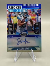 2024 Panini Contenders Optic Rookie Ticket Autographs Sione Vaki #185 card