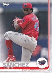 2019 Topps Pro Debut Base Set Sixto Sanchez #183 card