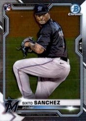 2021 Bowman Chrome Base Set Sixto Sanchez #78 card