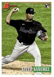 2021 Bowman Heritage Base Set Sixto Sanchez #60 card