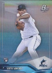 2021 Bowman Platinum Base Set Sixto Sanchez #92 card