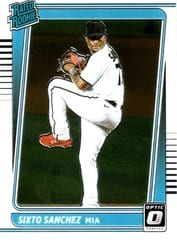 2021 Donruss Optic Base Set Sixto Sanchez #34 card