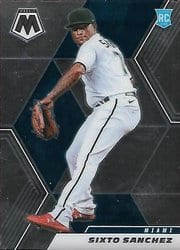 2021 Panini Mosaic Base Set Sixto Sanchez #202 card