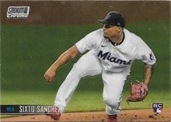 2021 Stadium Club Chrome Base Set Sixto Sanchez #110 card