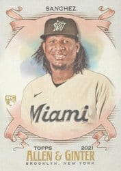 2021 Topps Allen & Ginter Base Set Sixto Sanchez #140 card