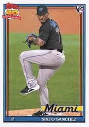 2021 Topps Archives Base Set Sixto Sanchez #188 card