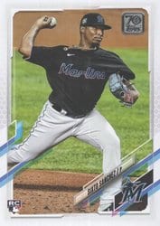 2021 Topps Base Set Sixto Sanchez #25 card