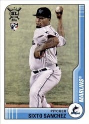 2021 Topps Big League Base Set Sixto Sanchez #142 card