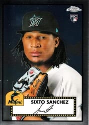 2021 Topps Chrome Platinum Anniversary Base Set Sixto Sanchez #17 card