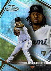 2021 Topps Gold Label Base Set Sixto Sanchez #2 card
