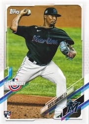 2021 Topps Opening Day Base Set Sixto Sanchez #24 card