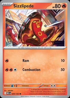 Mega Evolution Sizzlipede #29 card