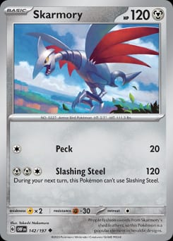 Obsidian Flames Skarmory #142 card