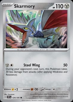 Surging Sparks Skarmory #124 card