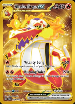 Paldea Evolved Skeledirge ex #272 card