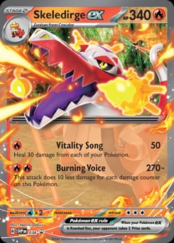 Scarlet & Violet Black Star Promos Skeledirge ex #34 card