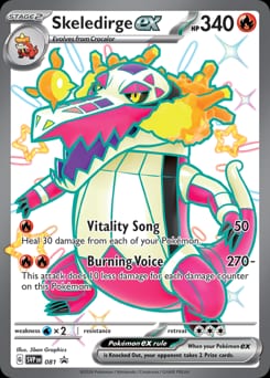 Scarlet & Violet Black Star Promos Skeledirge ex #81 card