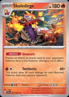 Surging Sparks Skeledirge #31 card