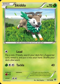 XY Skiddo #18 card
