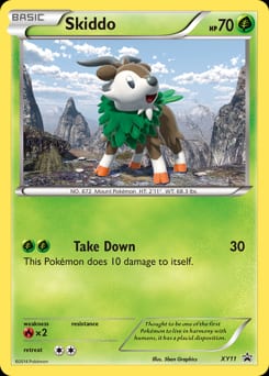 XY Black Star Promos Skiddo #XY11 card
