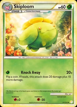 HeartGold & SoulSilver Skiploom #51 card