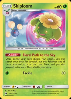 Lost Thunder Skiploom #13 card