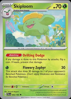 Paldea Evolved Skiploom #2 card