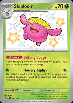Paldean Fates Skiploom #97 card