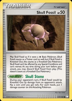 Mysterious Treasures Skull Fossil #117 card