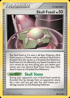 Platinum Skull Fossil #120 card