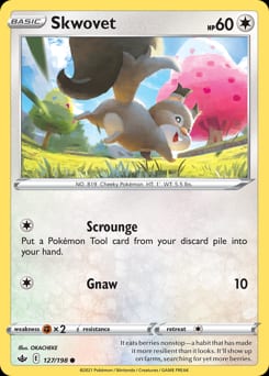Chilling Reign Skwovet #127 card