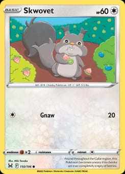 Lost Origin Skwovet #150 card