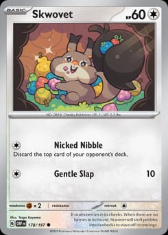 Obsidian Flames Skwovet #178 card