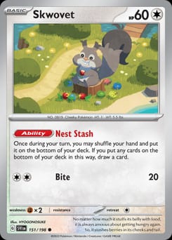 Scarlet & Violet Skwovet #151 card