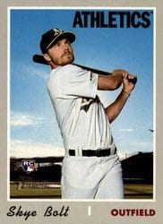 2019 Topps Heritage Base Set Skye Bolt #615 card