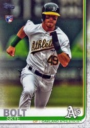2019 Topps Update Base Set Skye Bolt #US211 card
