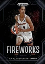 2023 Panini Prizm WNBA Fireworks Skylar Diggins-Smith #12 card