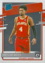 2020-21 Donruss Optic Base Set Skylar Mays #196 card