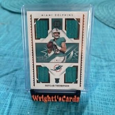2022 Panini Encased Rookie Quad Memorabilia Skylar Thompson #RQM-31 card