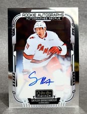 2025-26 O-Pee-Chee Platinum Rookie Autographs Skyler Brind'Amour #R-SB card