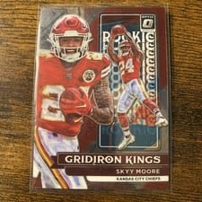 2022 Donruss Optic Rookie Gridiron Kings Autographs Skyy Moore #RGK-16 card