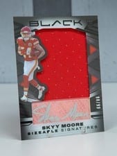 2022 Panini Black Sizeable Signatures Rookie Jersey Skyy Moore #SSR-SMO card
